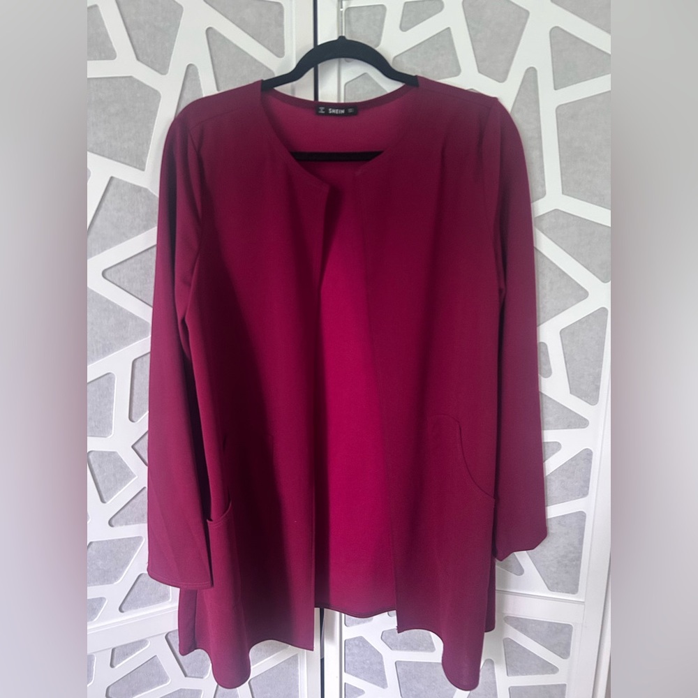 SHEIN Deep Red Blazer